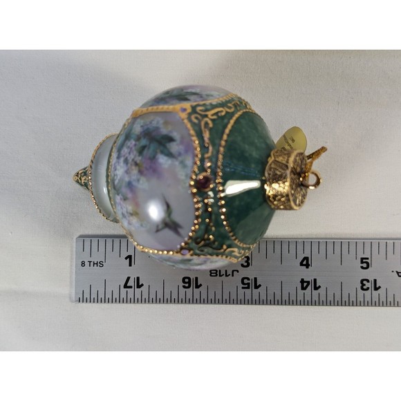 Lena Liu Treasury Of Jeweled Hummingbirds Ornaments Set 7 Bradford Editions 1999 - Picture 13 of 15